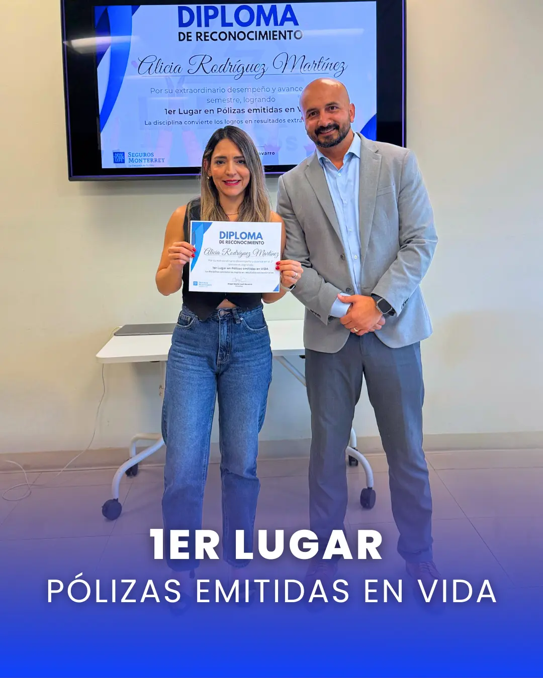 1er Lugar Pólizas Emitidas en Vida
